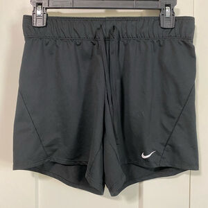 Nike Women's black shorts purple inside band outside drawstring XS CJ2299-014